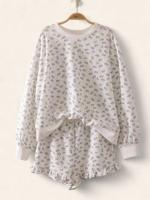 The Heidi Floral Set - WHITE