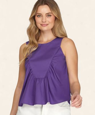 Game Day Sleeveless Top - PURPLE