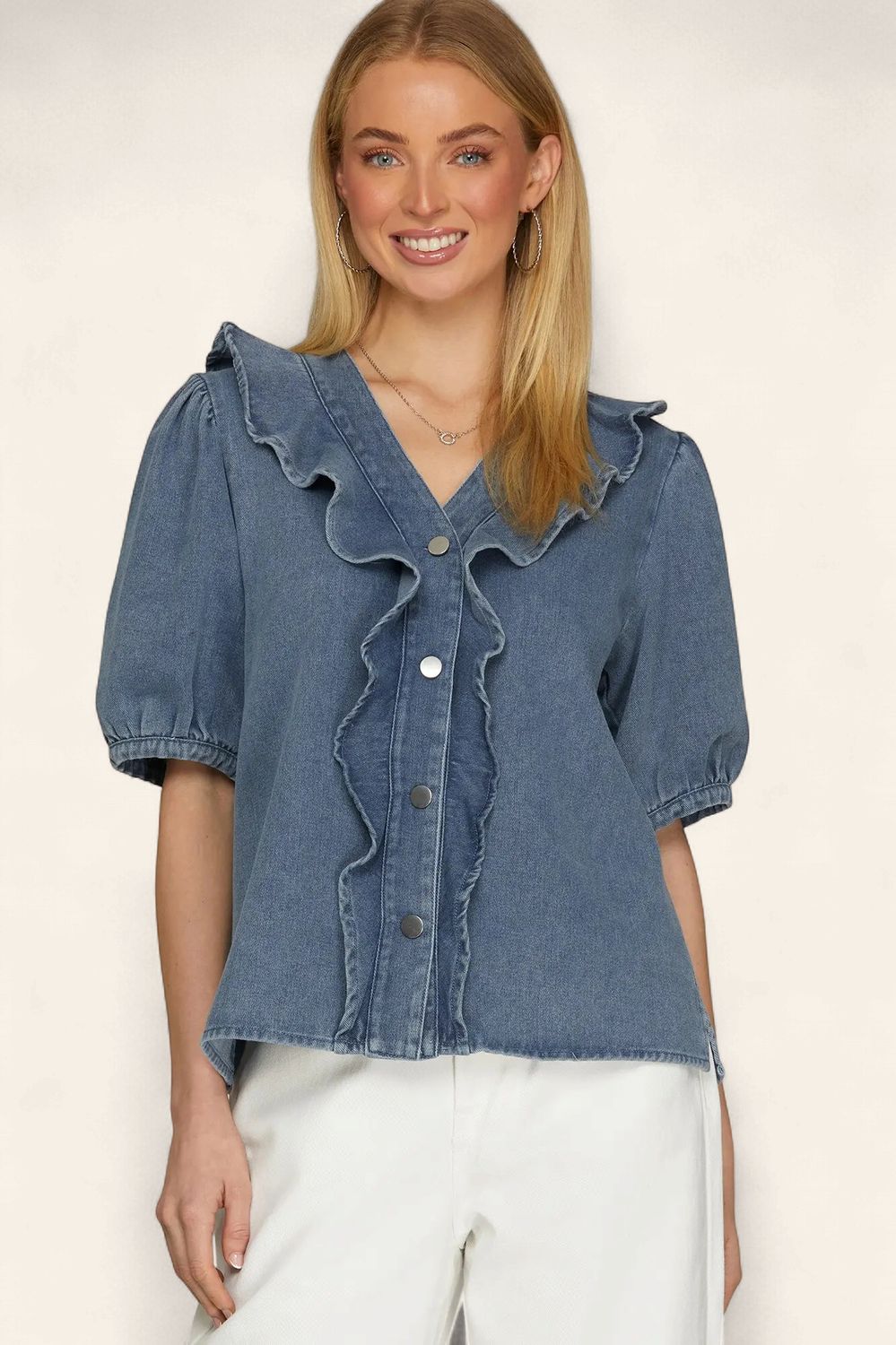 The Reese Denim Top