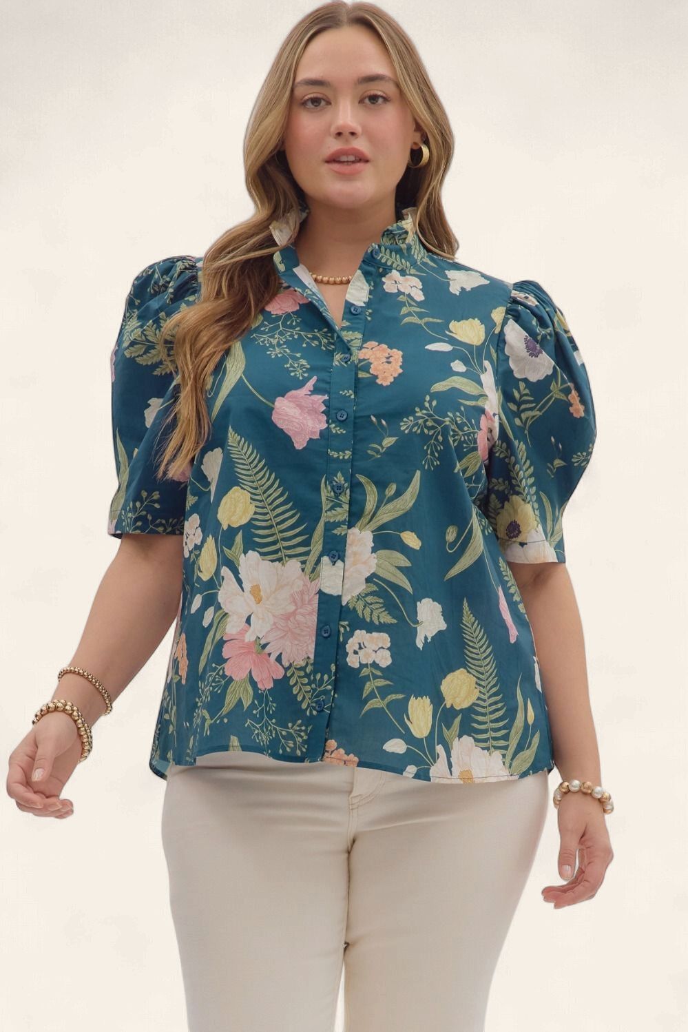 Plus Tilly Top - TEAL