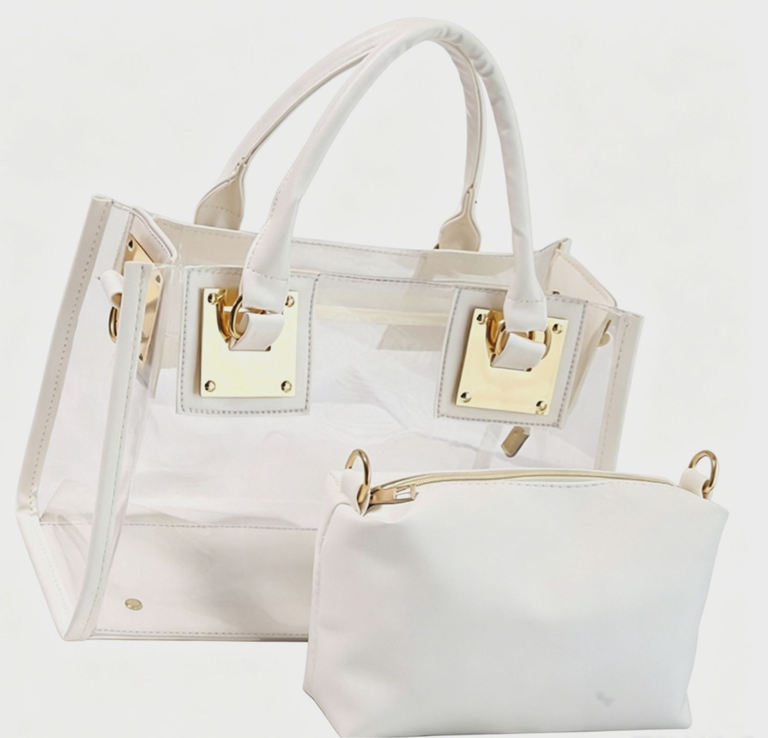 Clear stadium Bag - WHITE