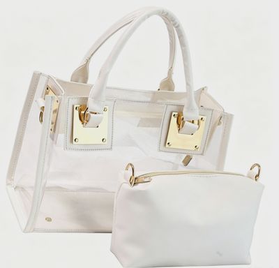 Clear stadium Bag - WHITE