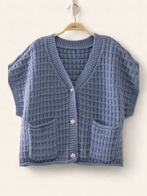 The Halle Cardigan - BLUE