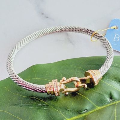 Twisted Bit Cuff Bracelet