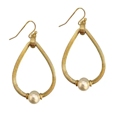 Elan Pearl  Drop Earrings