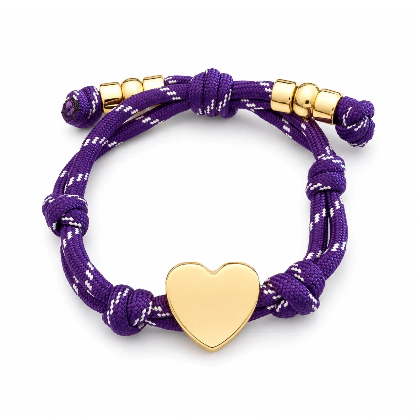 Game Day Rope Bracelet - PURPLE