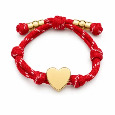 Game Day Rope Bracelet - RED
