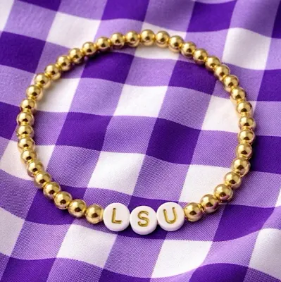 LSU Stretch Bracelet