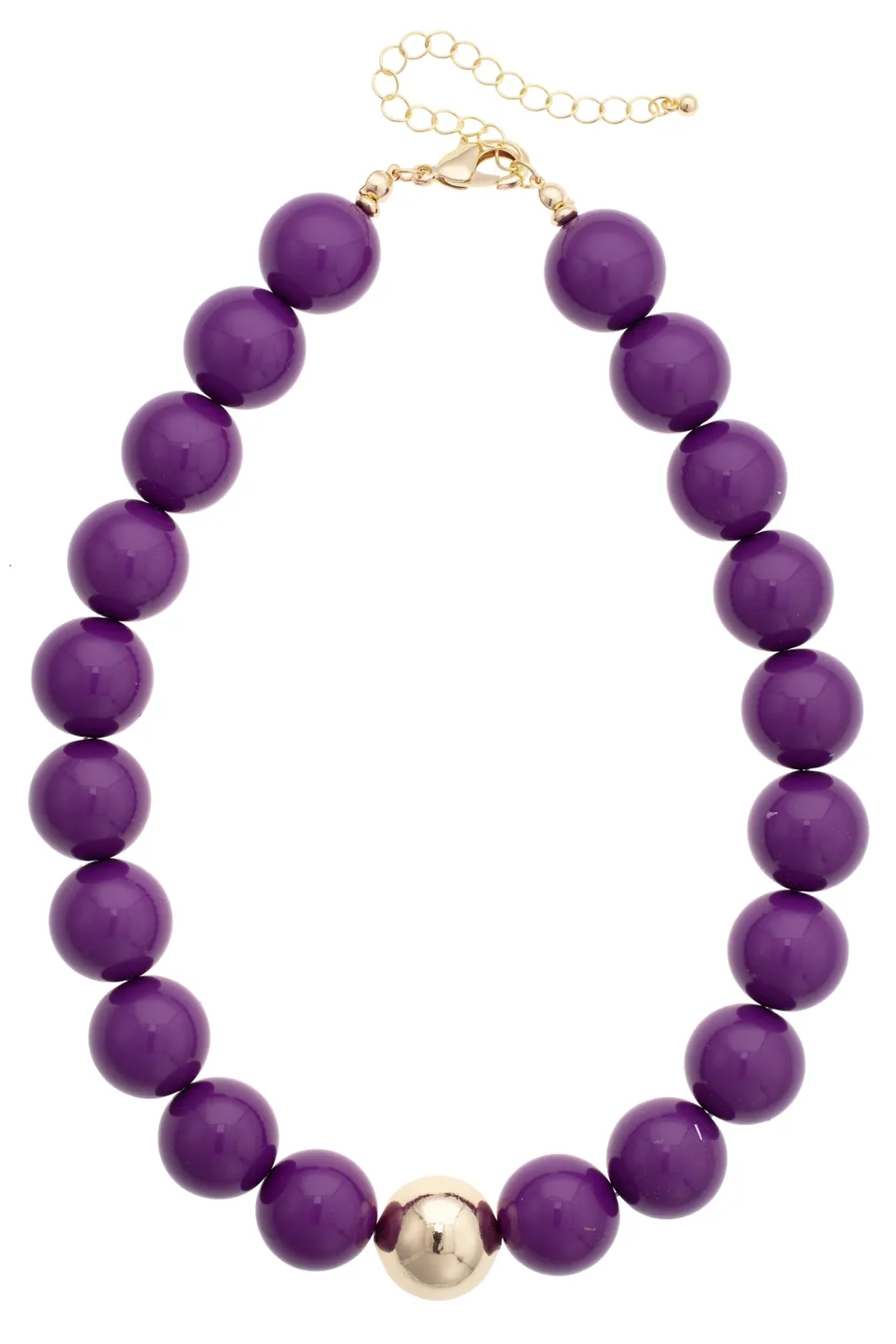 Game Day Bauble Necklace - PURPLE