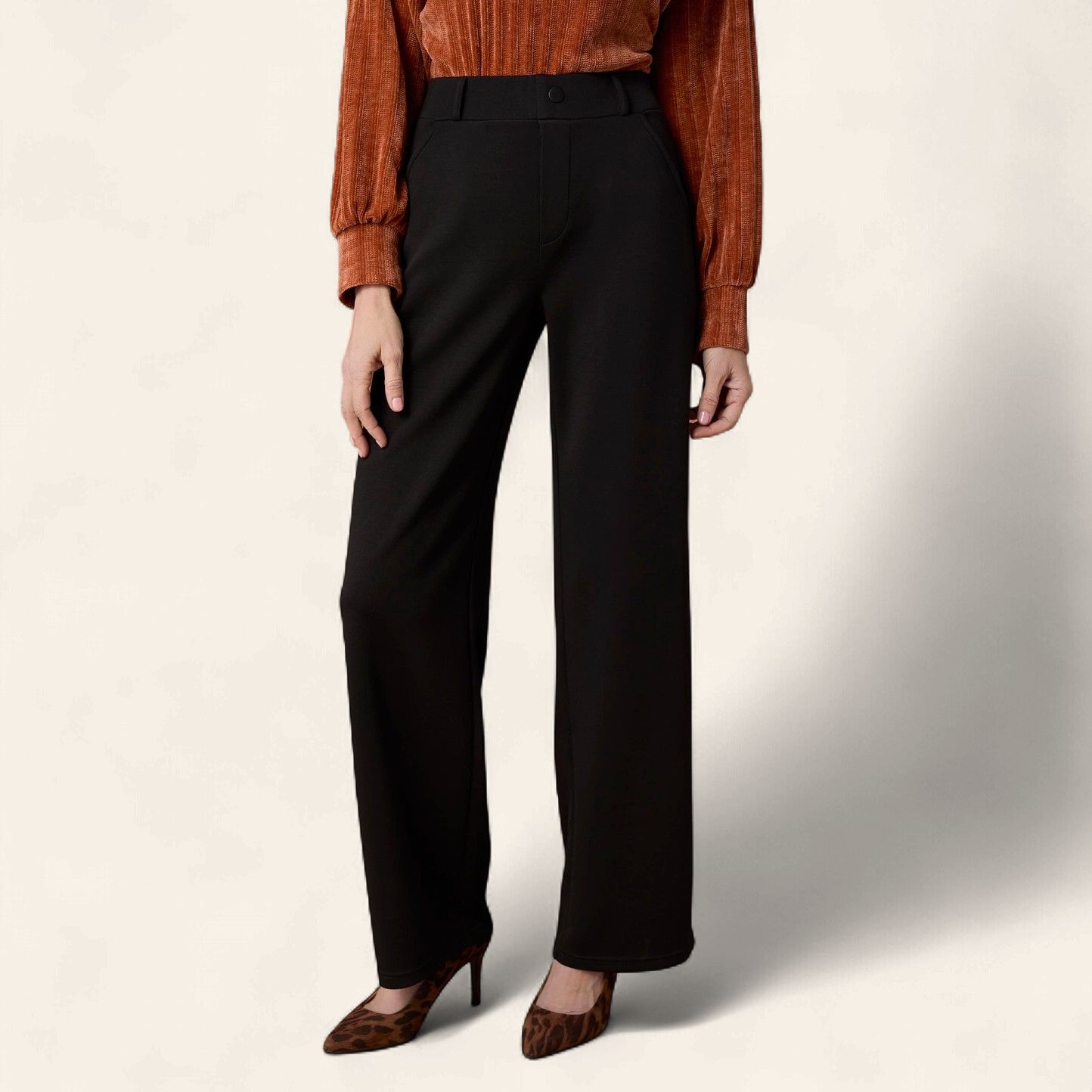 Emery Trouser Pants - BLACK