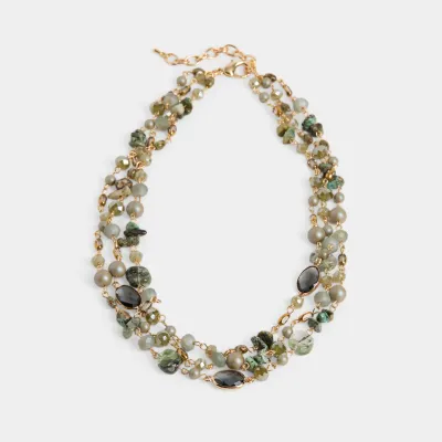 Olive Opal Necklace