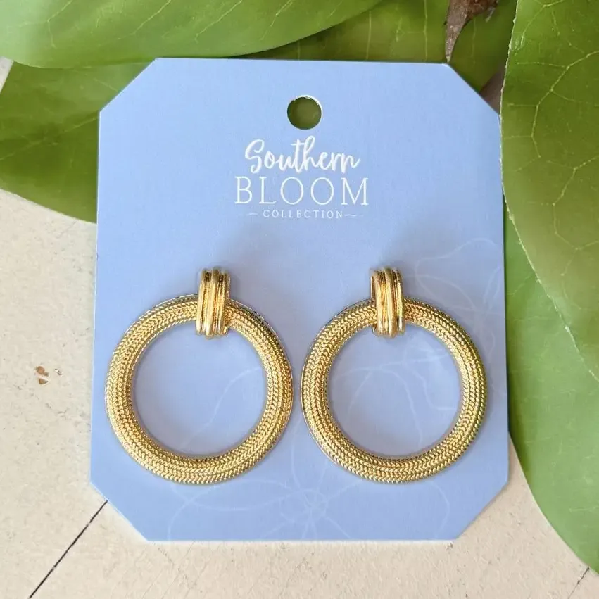 Hampton Hoop Stud Earrings