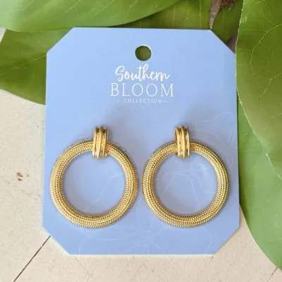 Hampton Hoop Stud Earrings