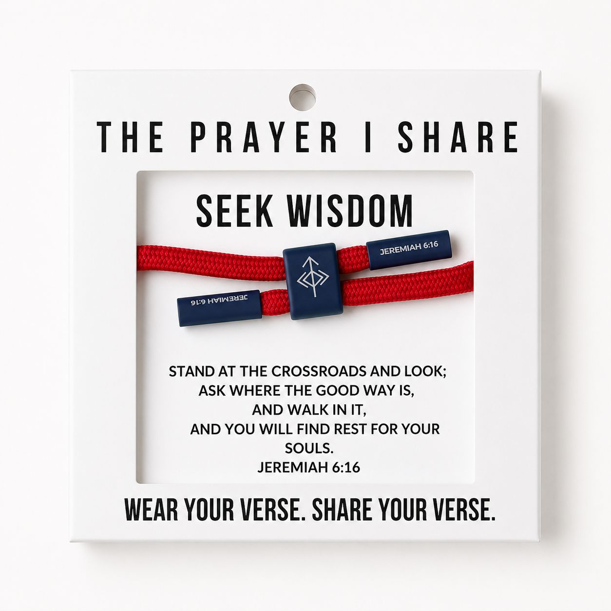 The Prayer Share - Seek Wisdom - RED