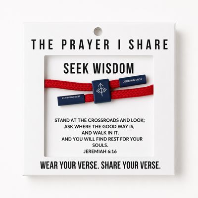 The Prayer Share - Seek Wisdom - RED