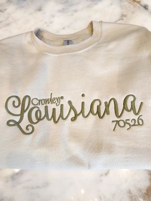 Crowley Louisiana Sweatshirt - KHAKI