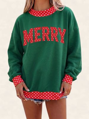 MERRY Sweatshirt - DK. GREEN