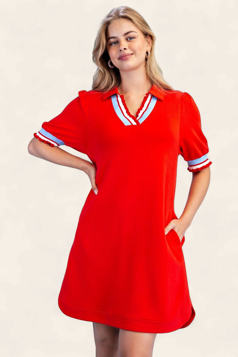 Pio Mom Dress - RED