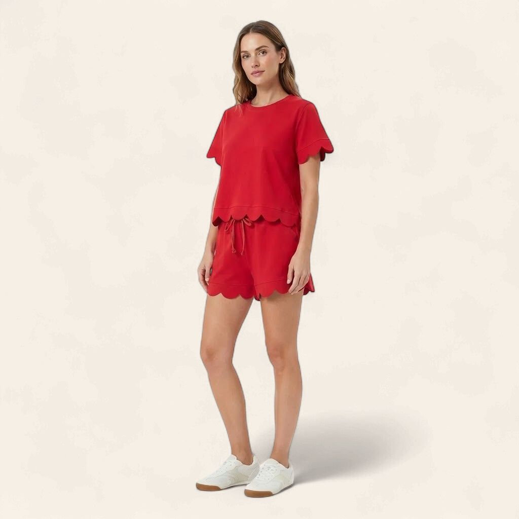 Game Day Scallop Set - RED