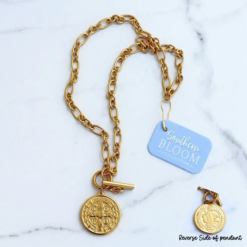 St. Benedict Toggle Necklace