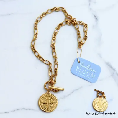 St. Benedict Toggle Necklace