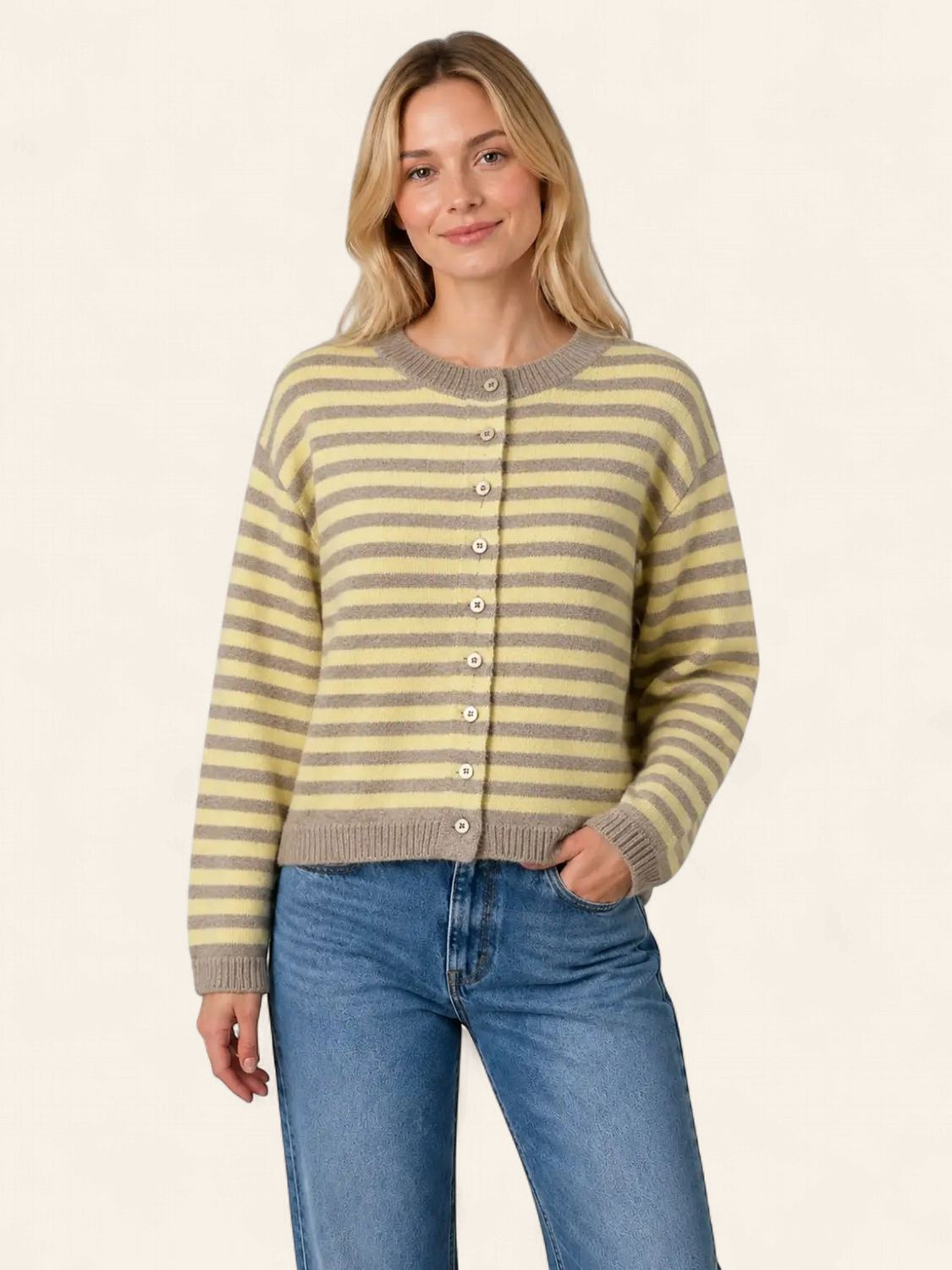 The Lemon Latte Cardigan - YELLOW