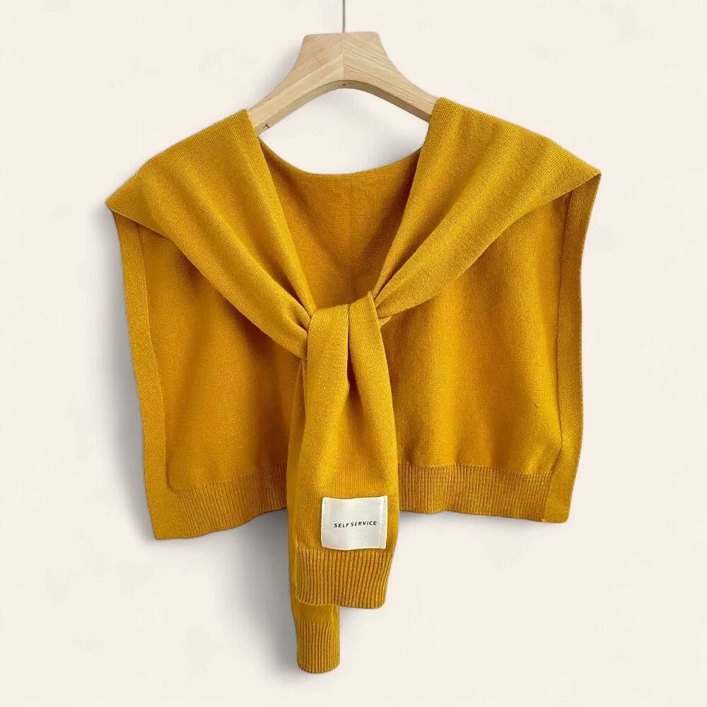 The Draping Shawl - MUSTARD