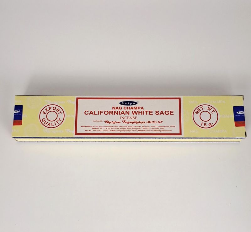 Encens bâton de Sauge blanche - Satya- boîte de 15g