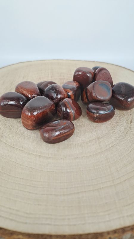 Pierre roulée Œil de Taureau "AB": Maîtrise émotionnelle