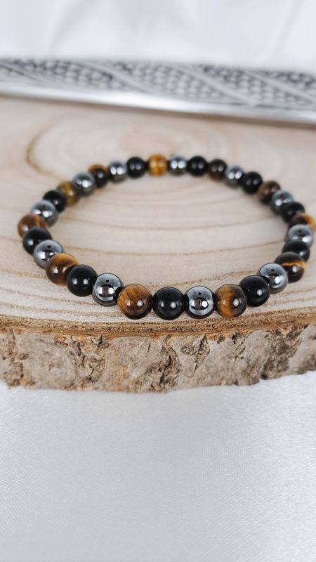 Bracelet triple "Protection" 6mm