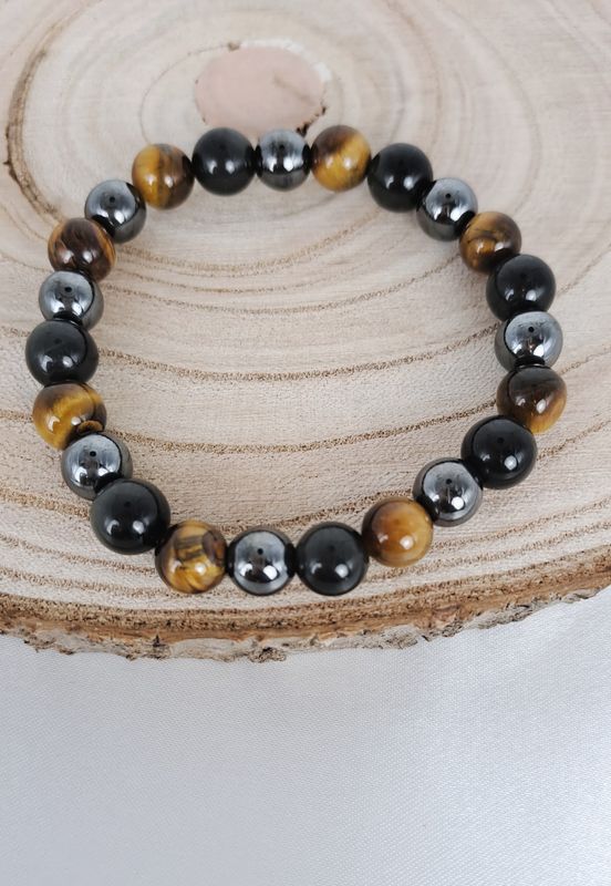 Bracelet triple "Protection" 8mm