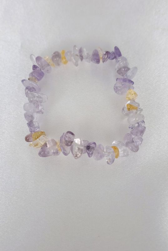 Bracelet Amétrine "Baroque A" - Tranquillité, Créativité