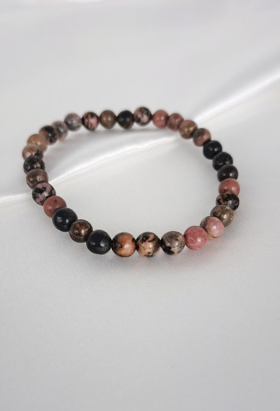 Bracelet en Rhodonite 6mm - Apaisement