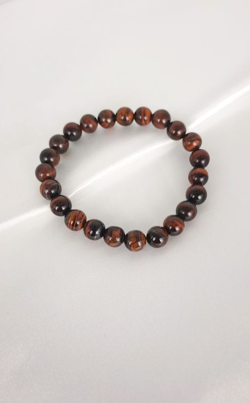 Bracelet Œil de Taureau 8mm- Courage, force intérieur