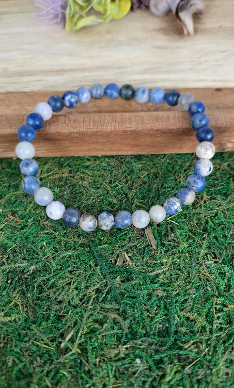 Bracelet Sodalite 6mm - Perception, expression créative