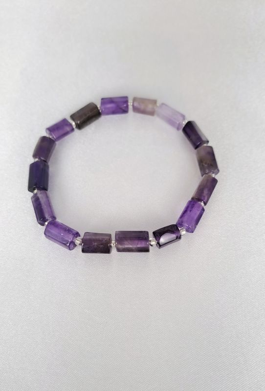 Bracelet Améthyste 6mm - Accroît l'aura, méditation
