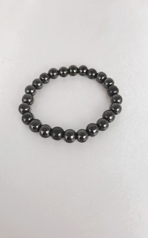 Bracelet Magnétite 8mm - Protection, méditation, ancrage