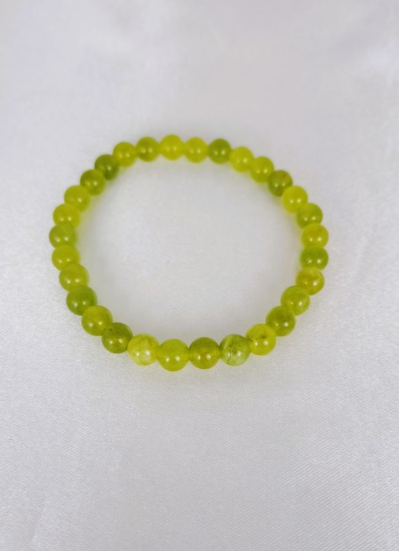 Bracelet Péridot 6mm - Protège contre les influences extérieur