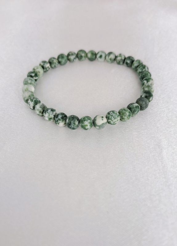 Bracelet Agate arbre de 6mm - Relaxation, apaisement