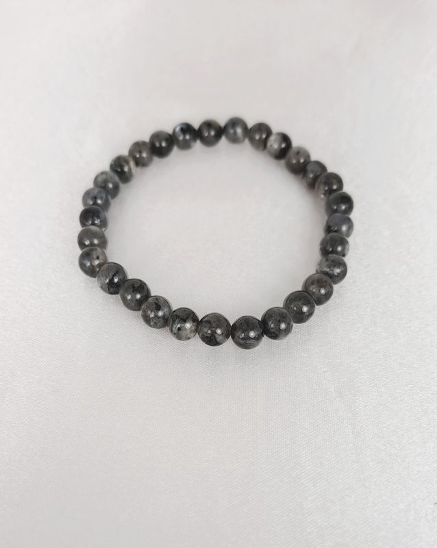 Bracelet Larvikite 6mm - Ancrage et relaxation
