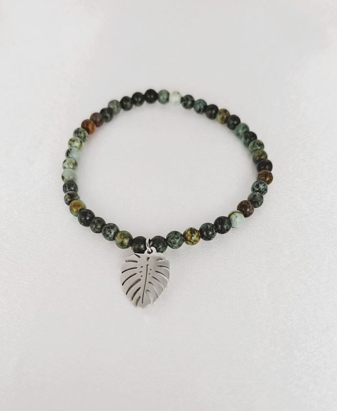 Bracelet Turquoise Africaine 4mm - Soutient émotionnel