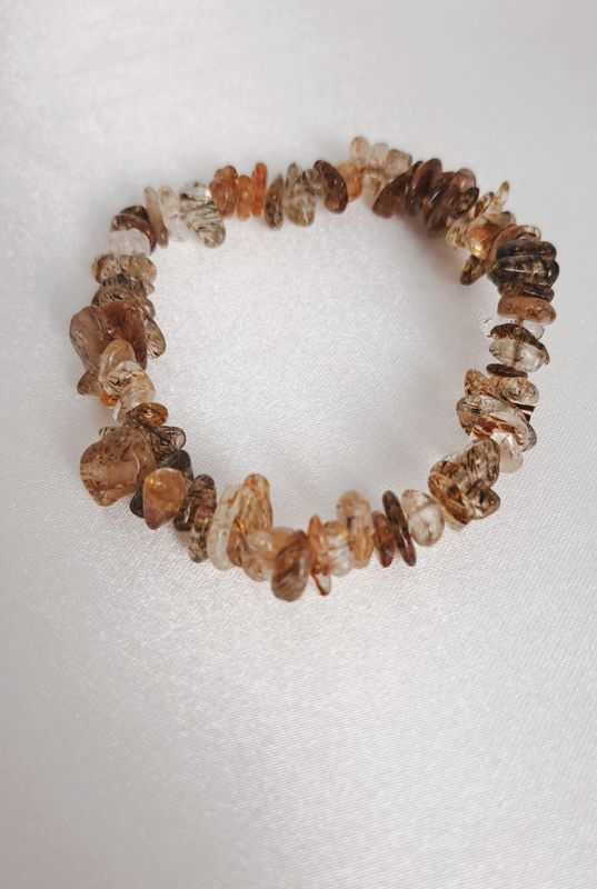 Bracelet Quartz Rutile "Baroque" -