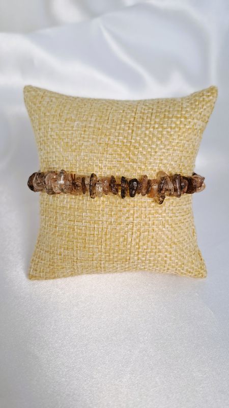 Bracelet Quartz Rutile "Baroque" -