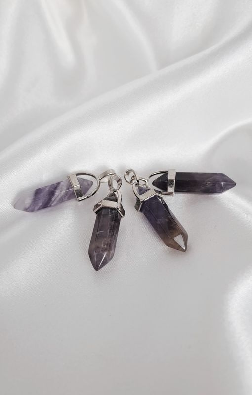 Pendentif Améthyste "Forme Prisme" - Protection générale