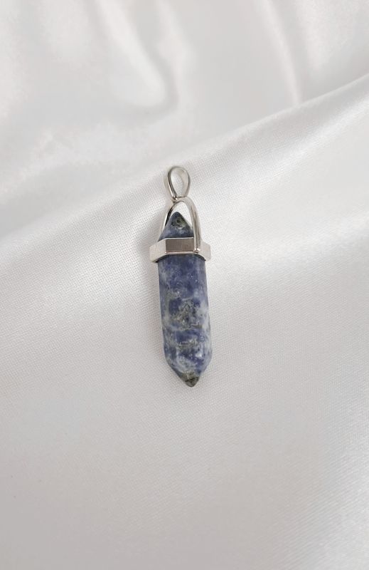 Pendentif Sodalite "Forme Prisme"- Perception, expression créative