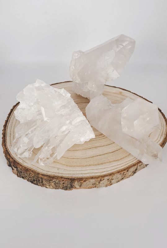 Druses Cristal de Roche "AB"- Élimine la négativité-220-330g