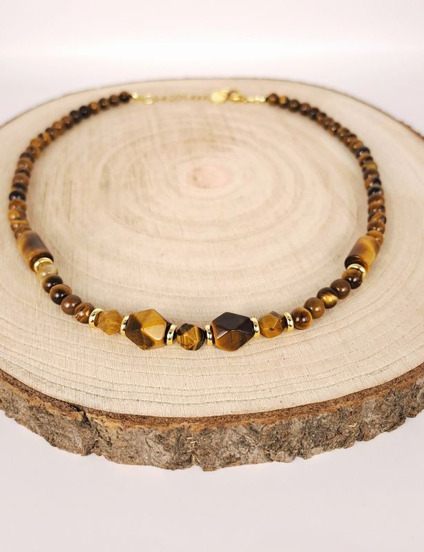 Collier Œil de tigre - Équilibre, ancrage, protection