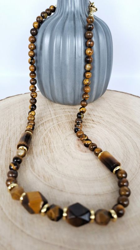 Collier Œil de tigre - Équilibre, ancrage, protection