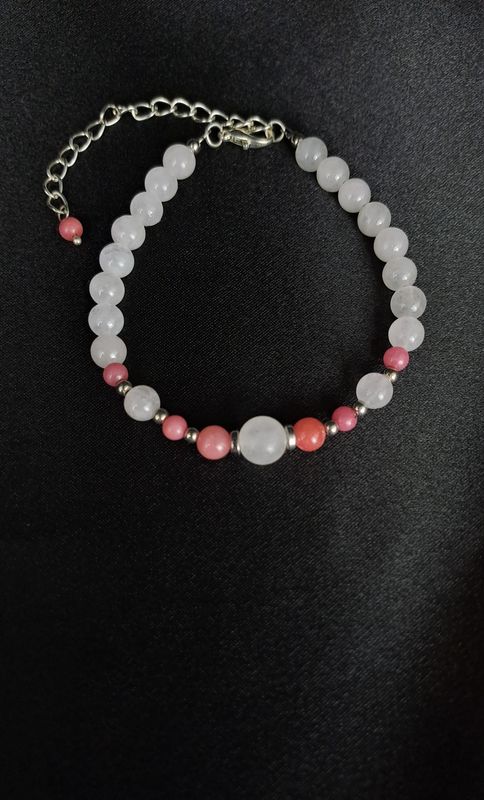 Bracelet Elbaïte et Quartz neige - Amour, sagesse