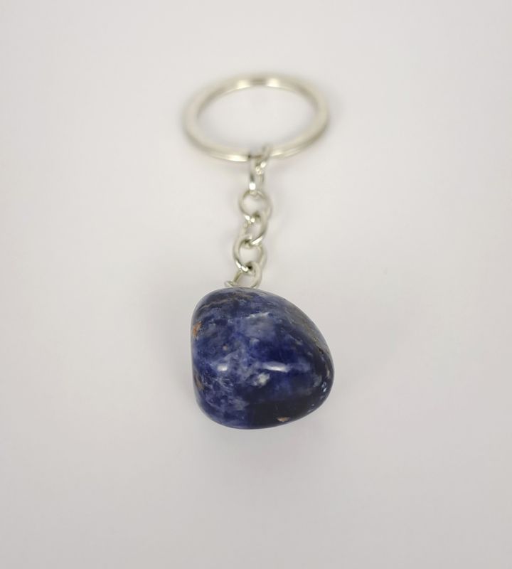 Porte-clé Sodalite "Forme irrégulière"